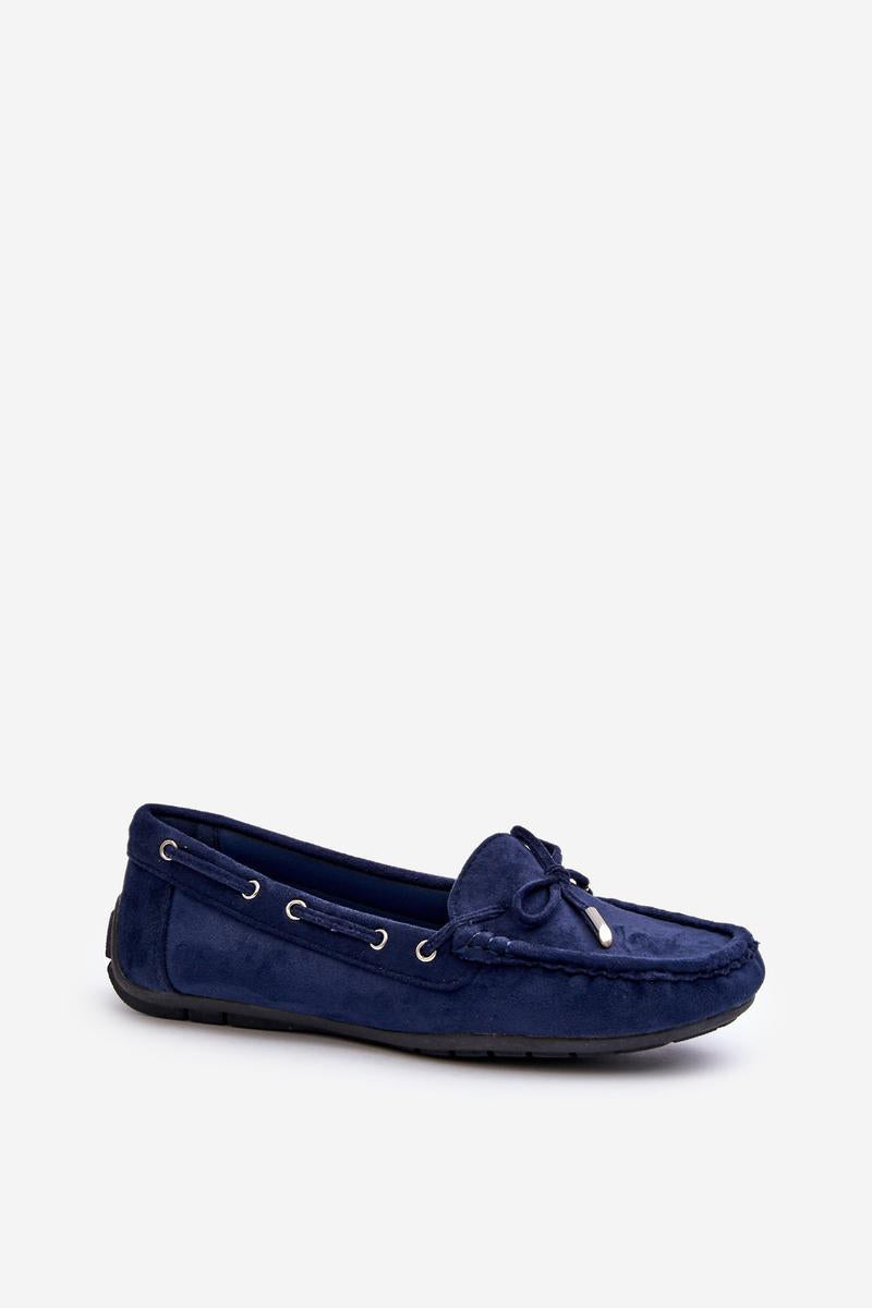 Step In Style Si Passione Navy Faux Leather Moccasins - view 2