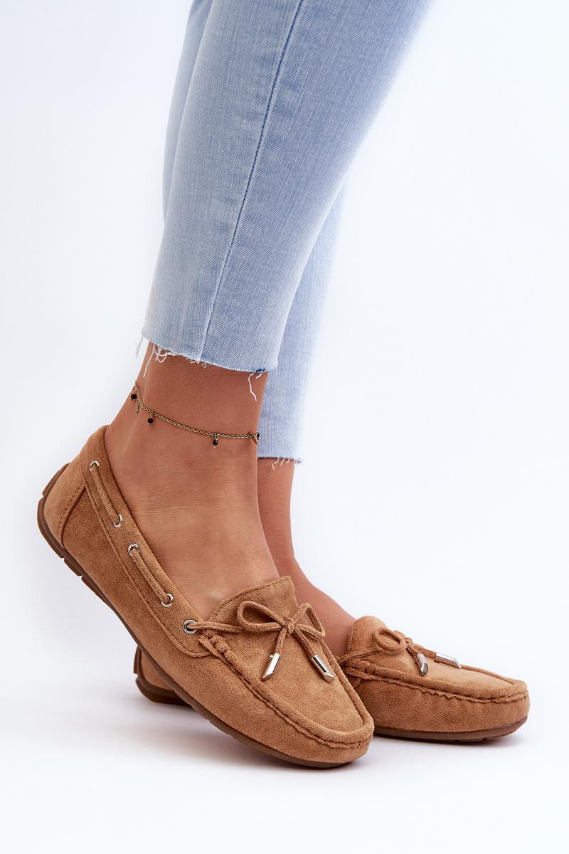 Step In Style Si Passione Camel Faux Leather Moccasins