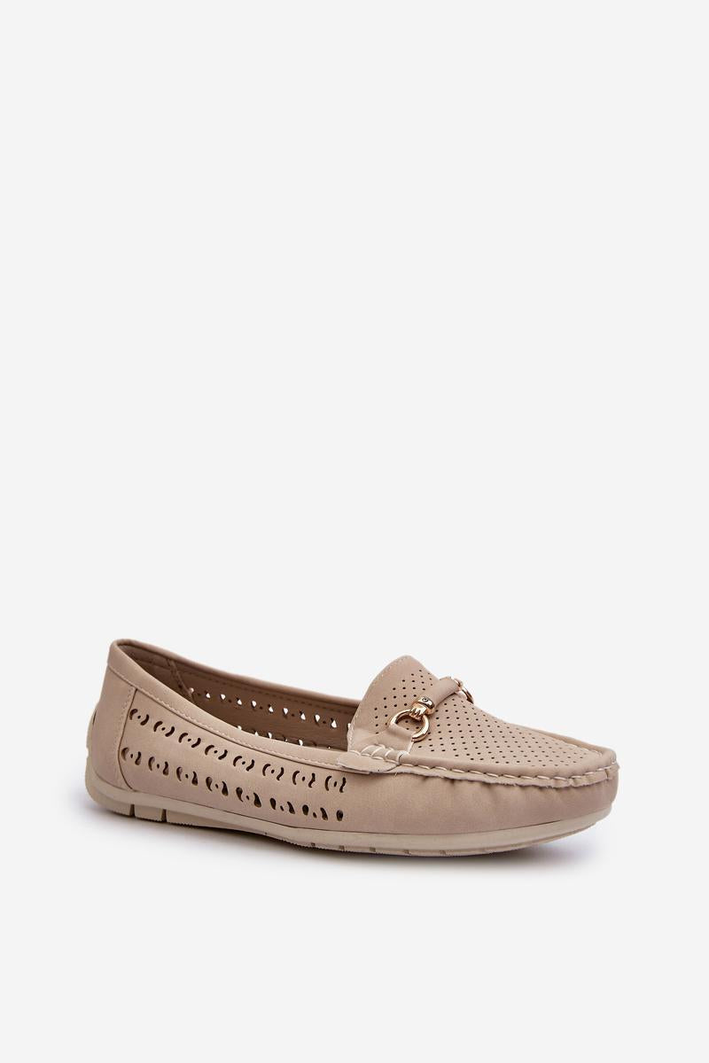 Step In Style Kaydance Beige Faux Leather Moccasins - view 2