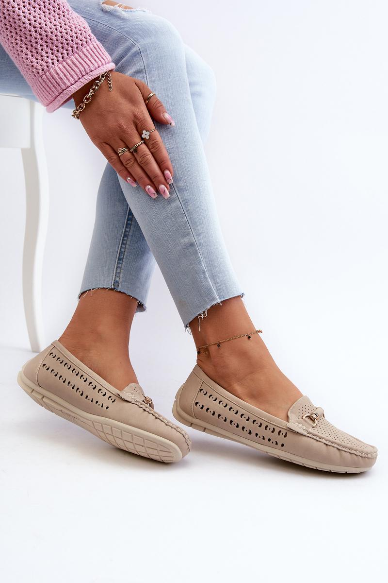 Step In Style Kaydance Beige Faux Leather Moccasins - view 3