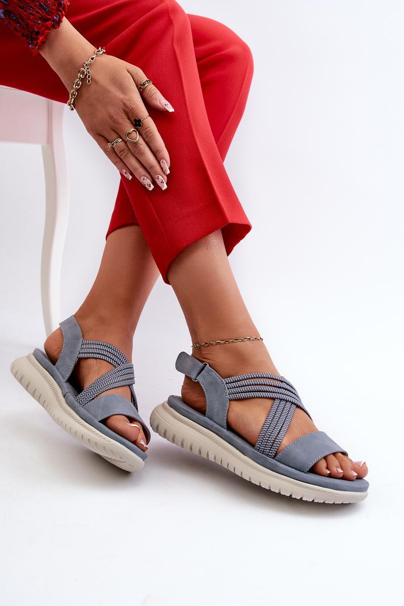 Step In Style Ceclea Blue Sandals - view 2