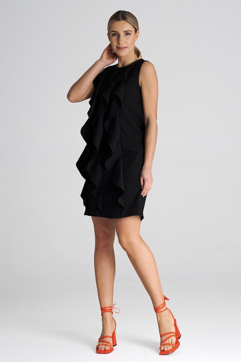 Figl Black A-Line Sleeveless Cocktail Dress - view 2