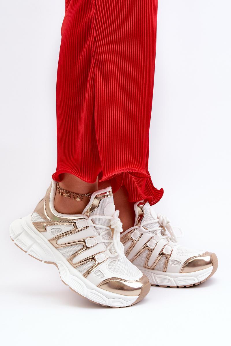 Step In Style Gold Trainers