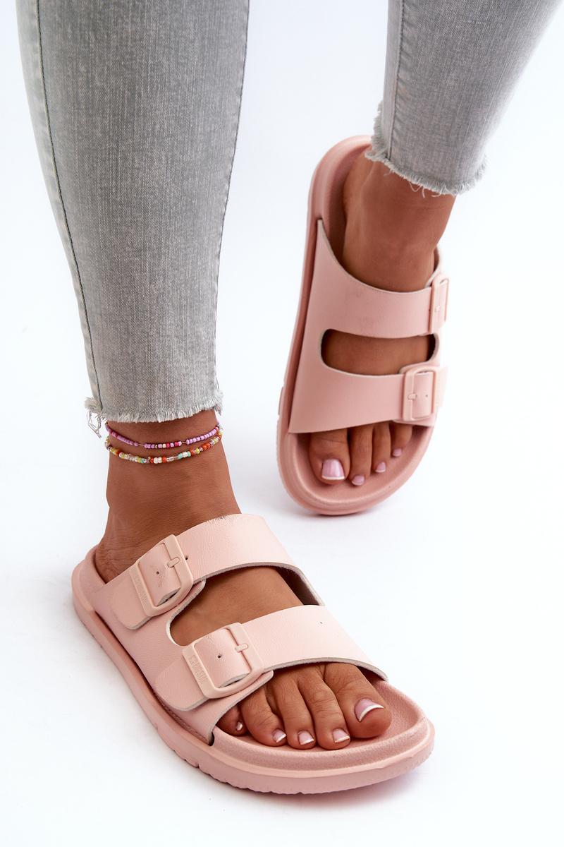 Step In Style Pink Flip Flops with Adjustable Straps - view 3