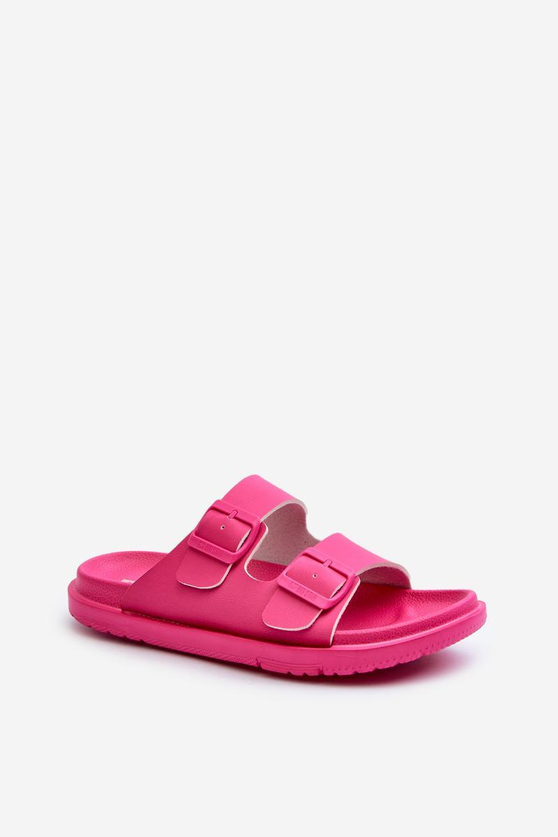 Step In Style Fuchsia Flip Flops with Adjustable Straps - view 2