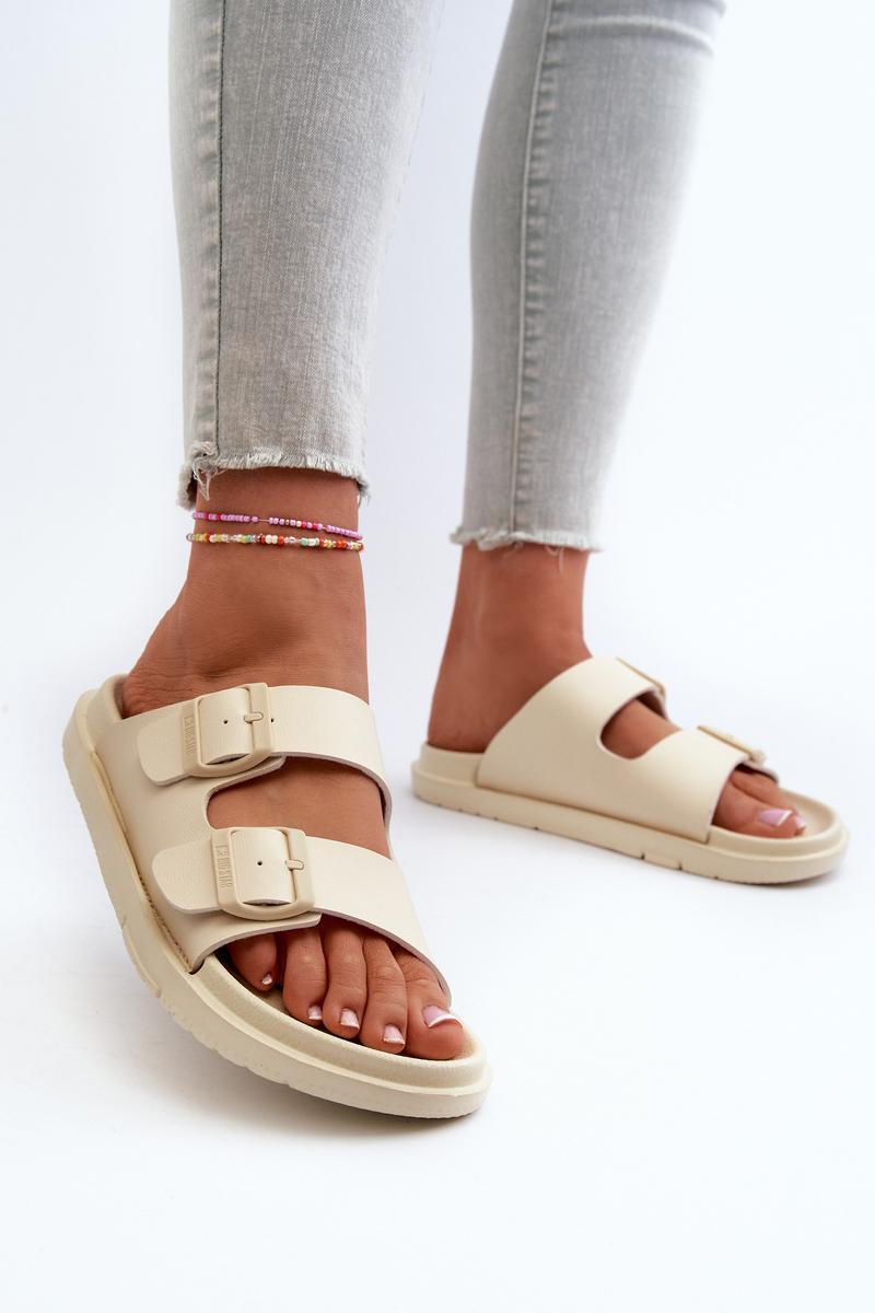 Step In Style Beige Flip Flops with Adjustable Straps - view 3