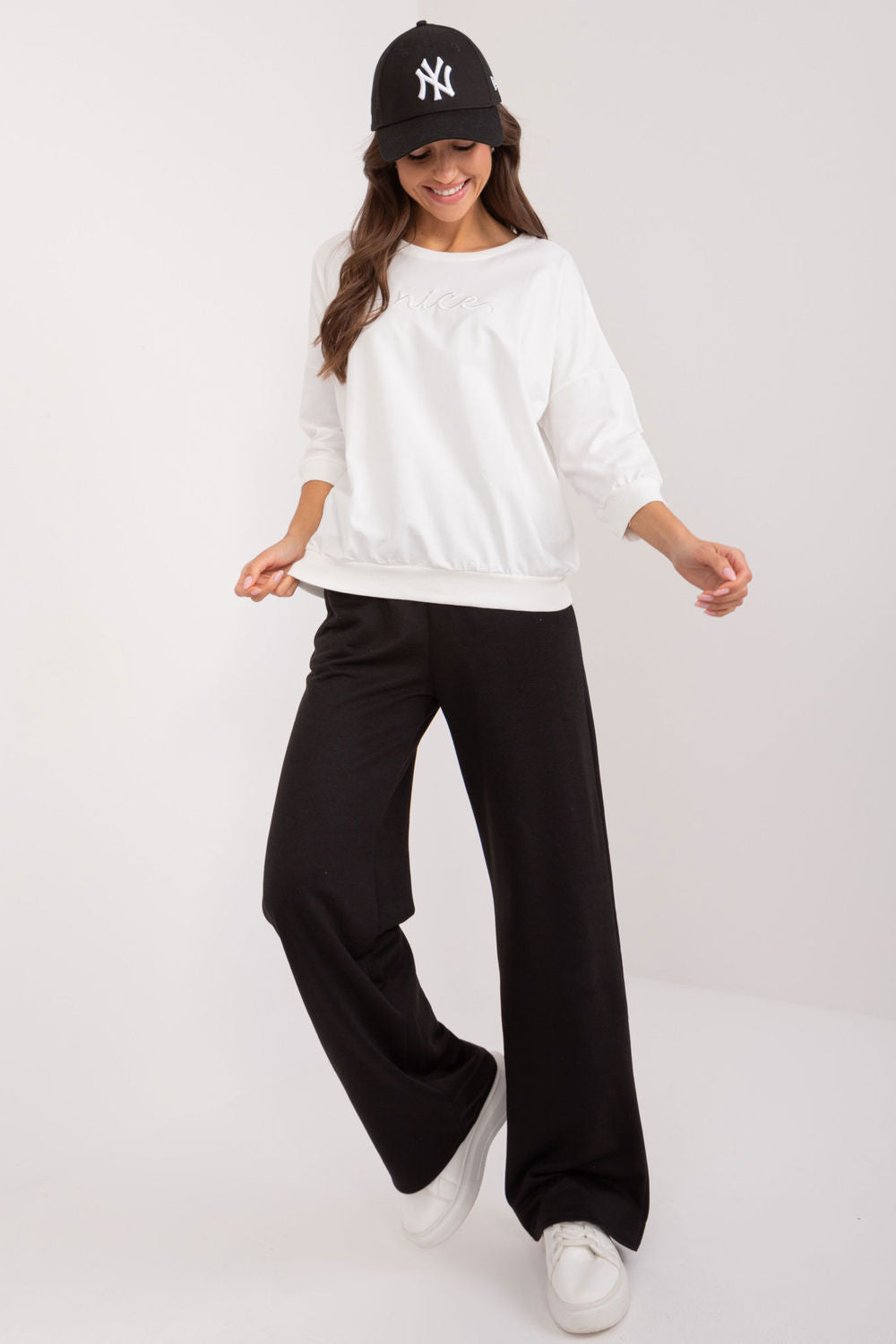 Relevance Ecru Cotton Sweatshirt - view 2