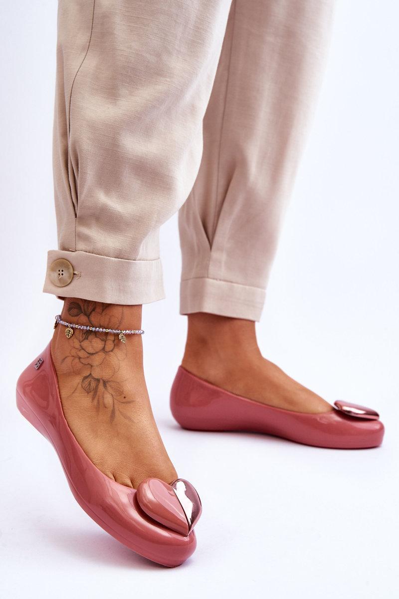 Step In Style Zaxy Pink Ballet Flats