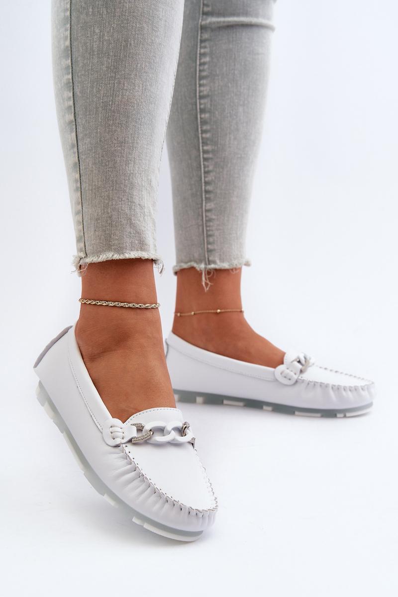 Step In Style White Moccasins - view 3