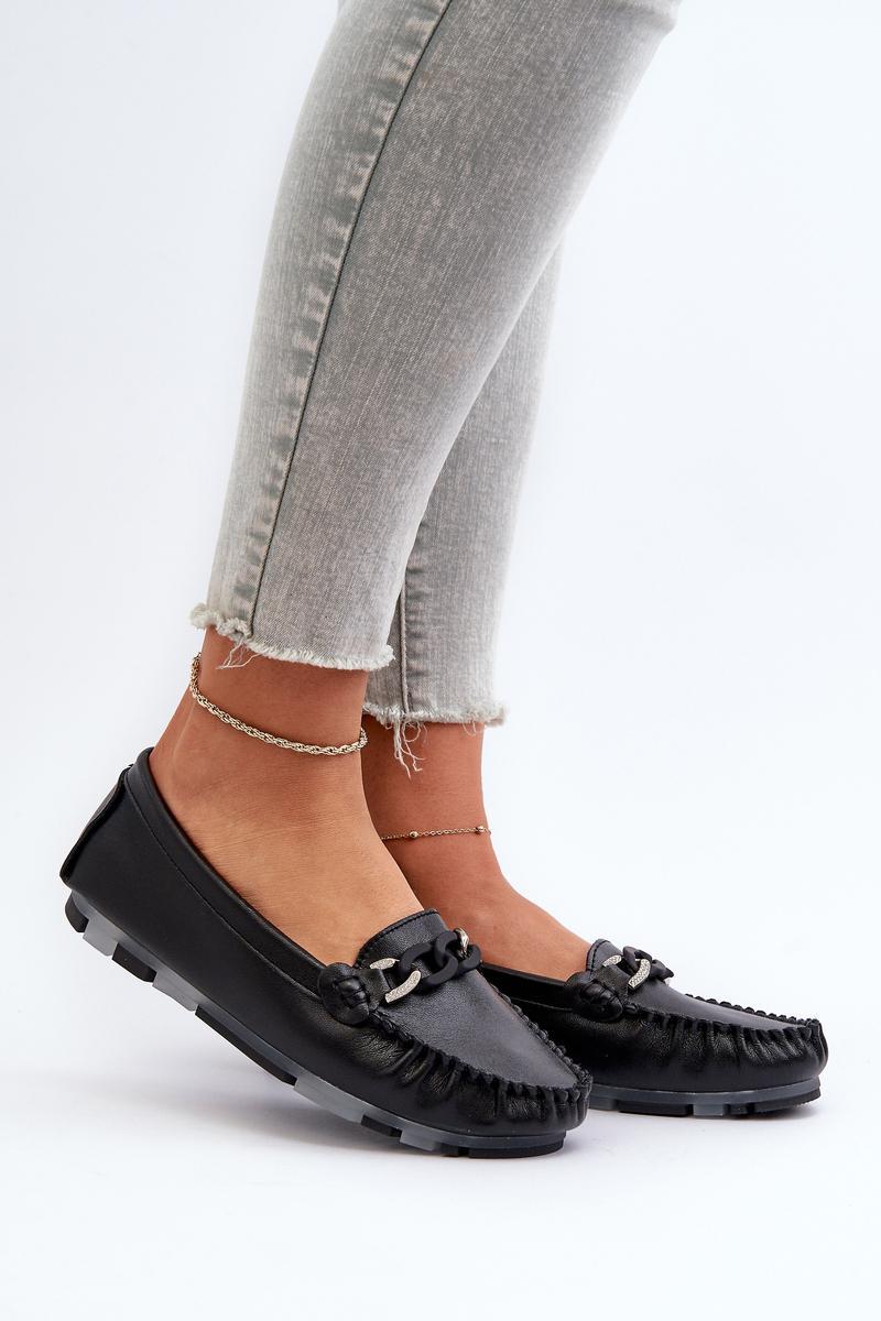 Step In Style Black Moccasins