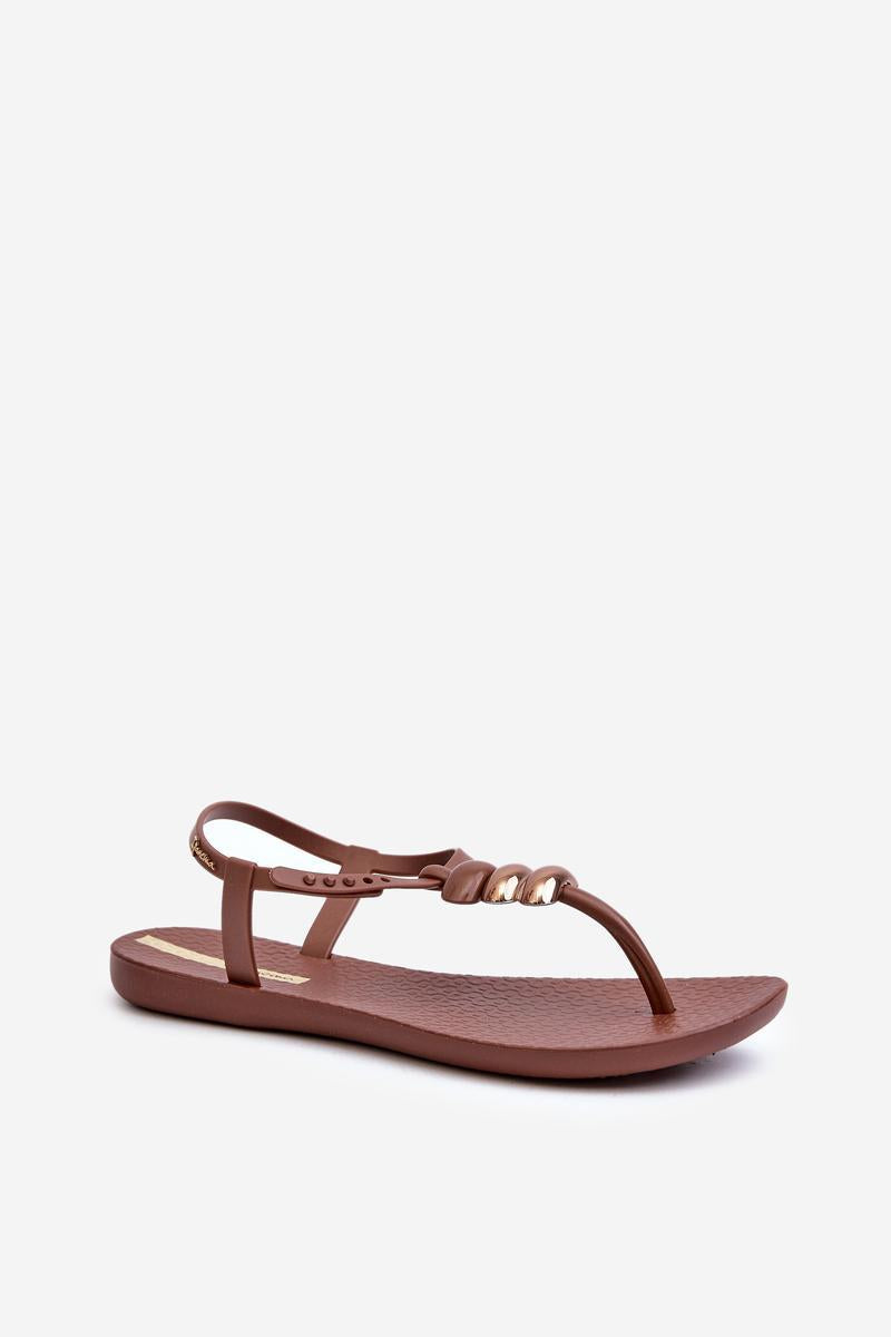 Step In Style Brown Flat Sandals - view 2
