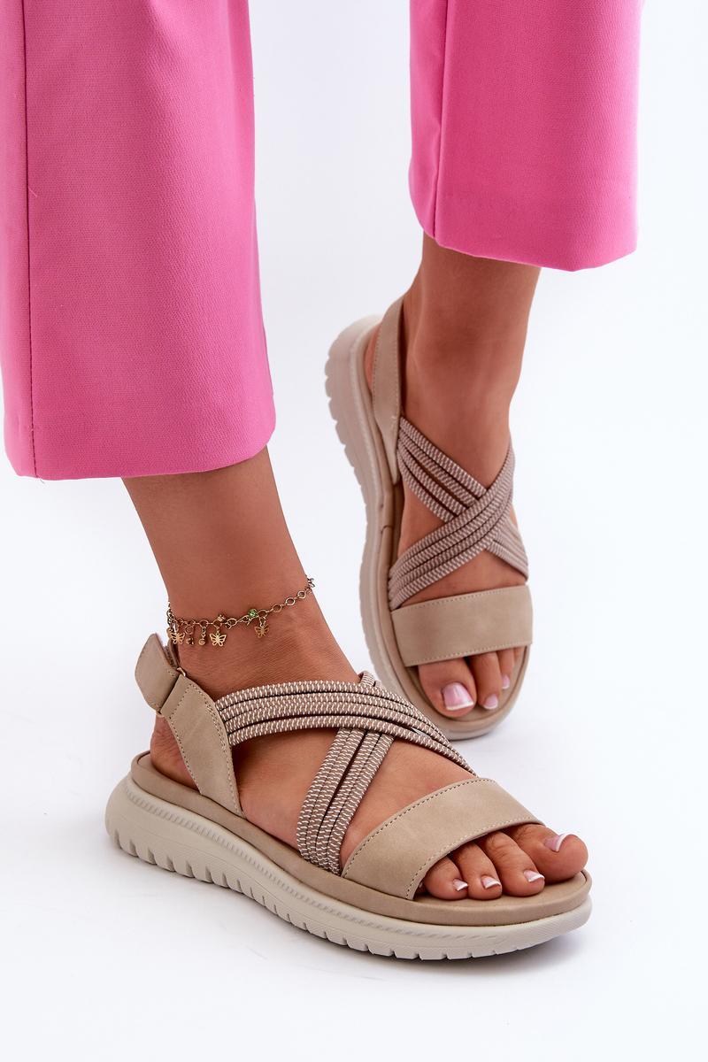 Step In Style Ceclea Beige Wedge Sandals - view 3