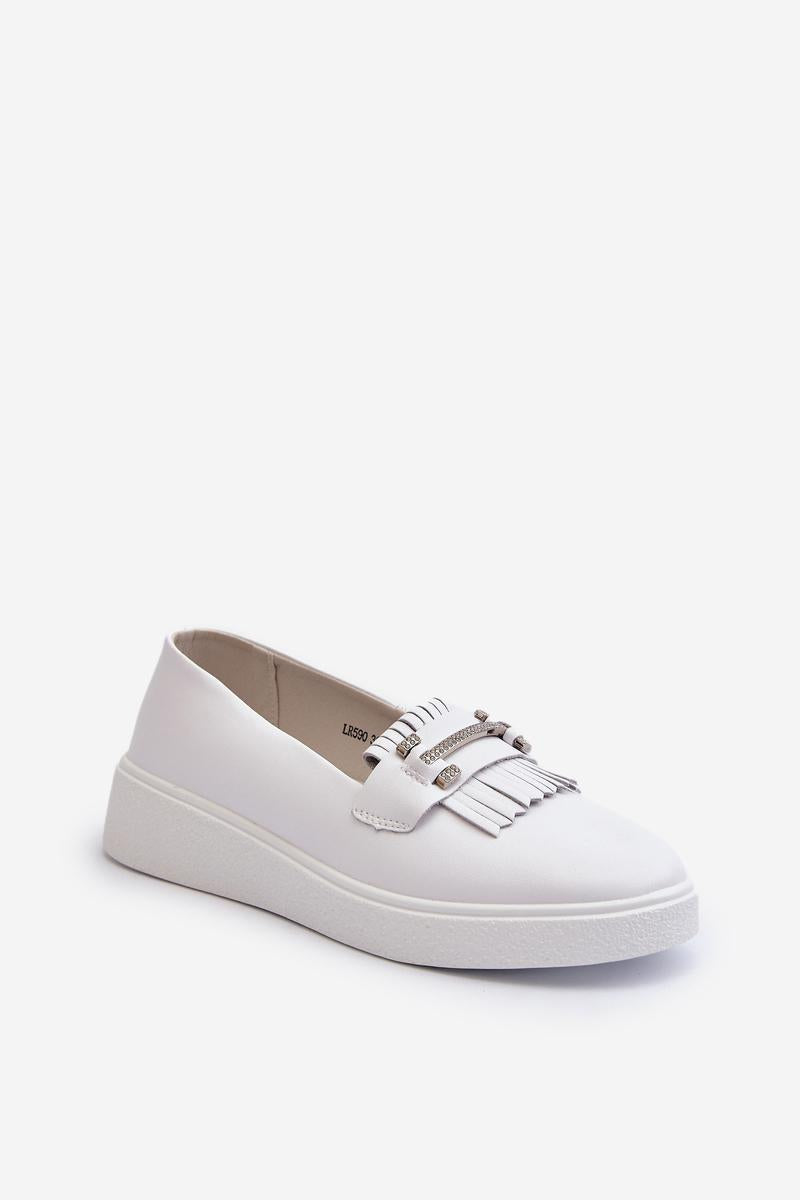 Step In Style White Platform Moccasins - view 2