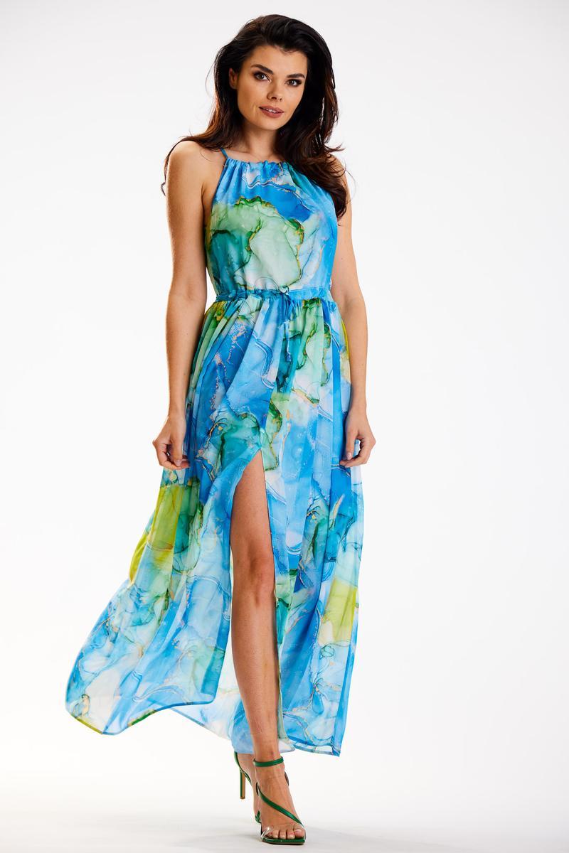 Awama Chiffon Sleeveless Dress
