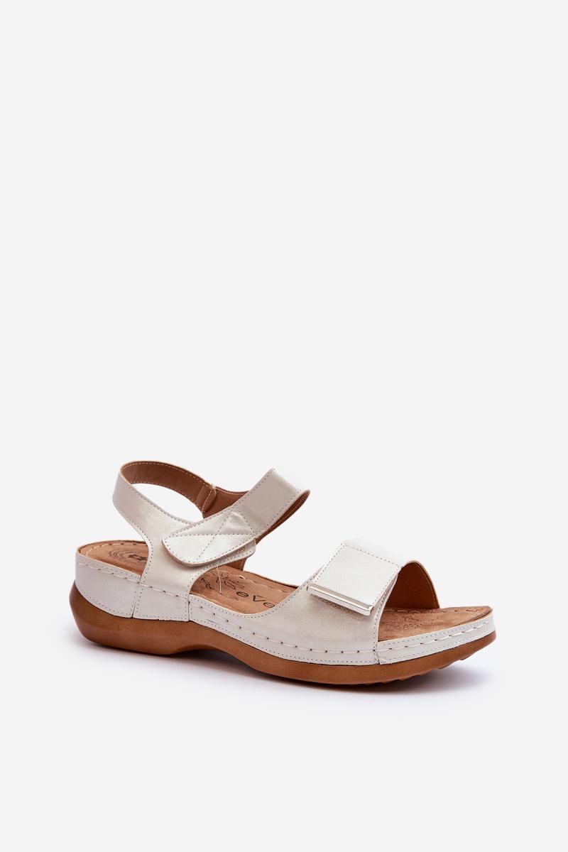 Step In Style Iphiope Silver Faux Leather Sandals - view 2