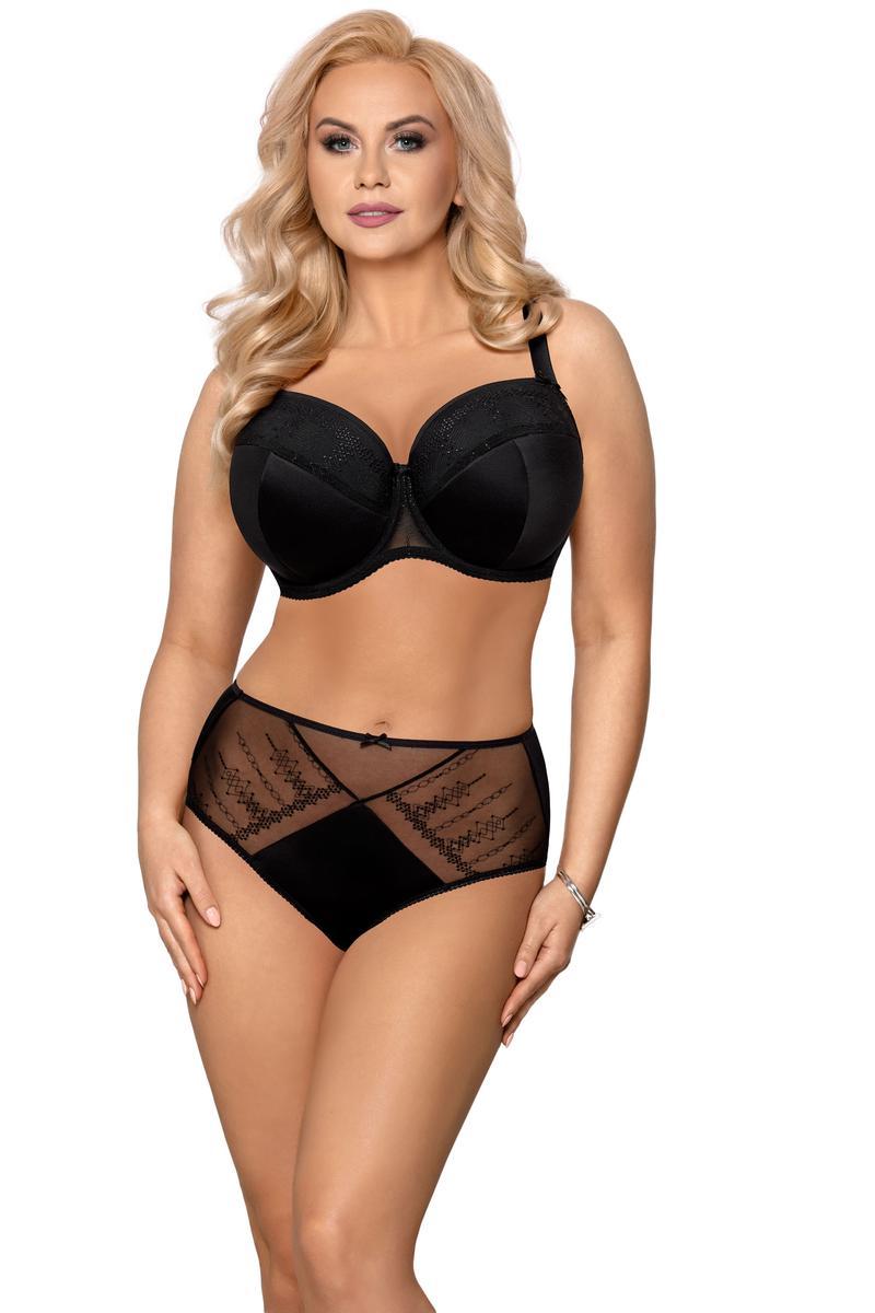 Vena Black Knitted Padded Bra