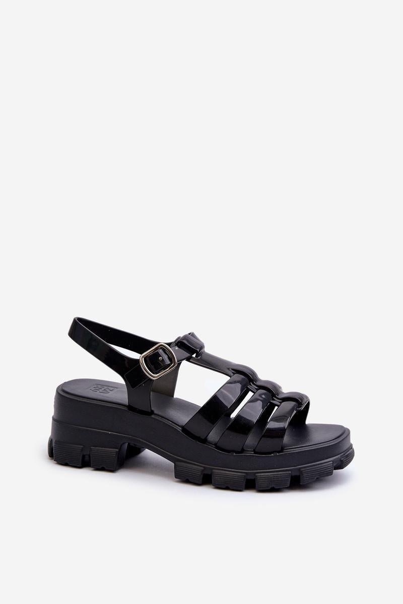 Step In Style Zaxy Black Sandals with Adjustable Straps - view 2