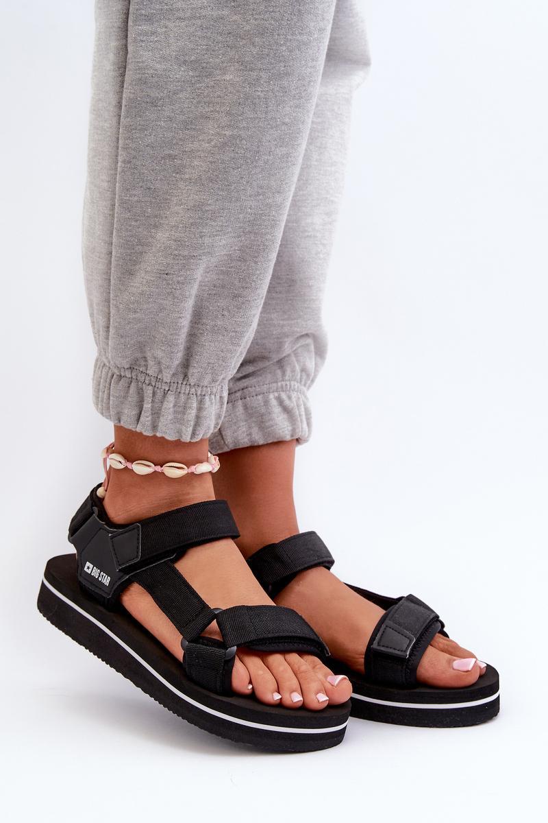 Step In Style Black Platform Sandals