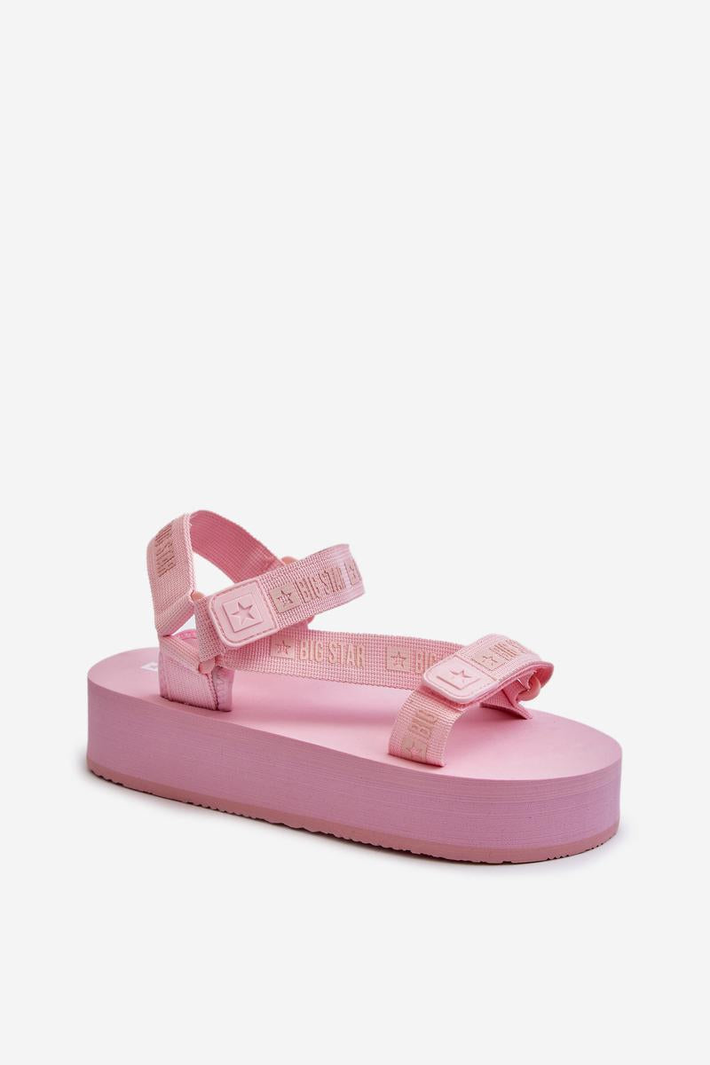 Step In Style Pink Platform Sandals - view 2