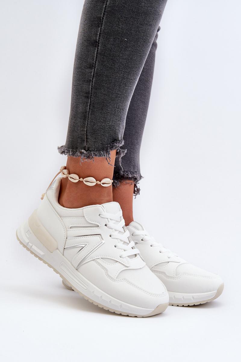 Step In Style White Platform Trainers