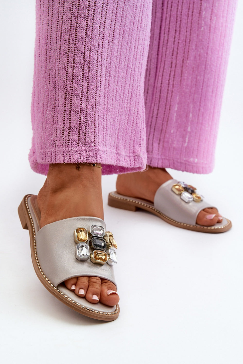 Step In Style Beige Flat Flip Flops - view 3