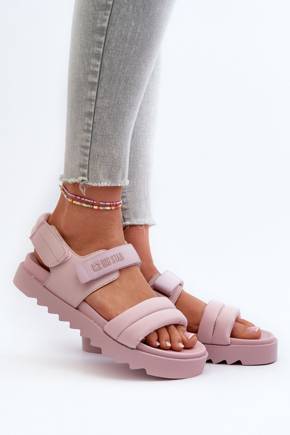 Step In Style Pink Platform Sandals
