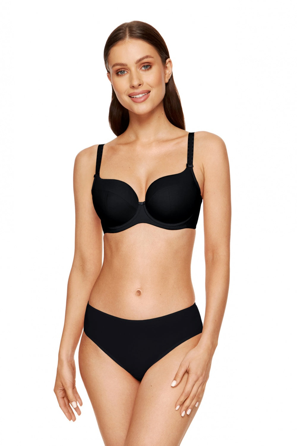 Gorteks Anna Black Knitted Padded Bra