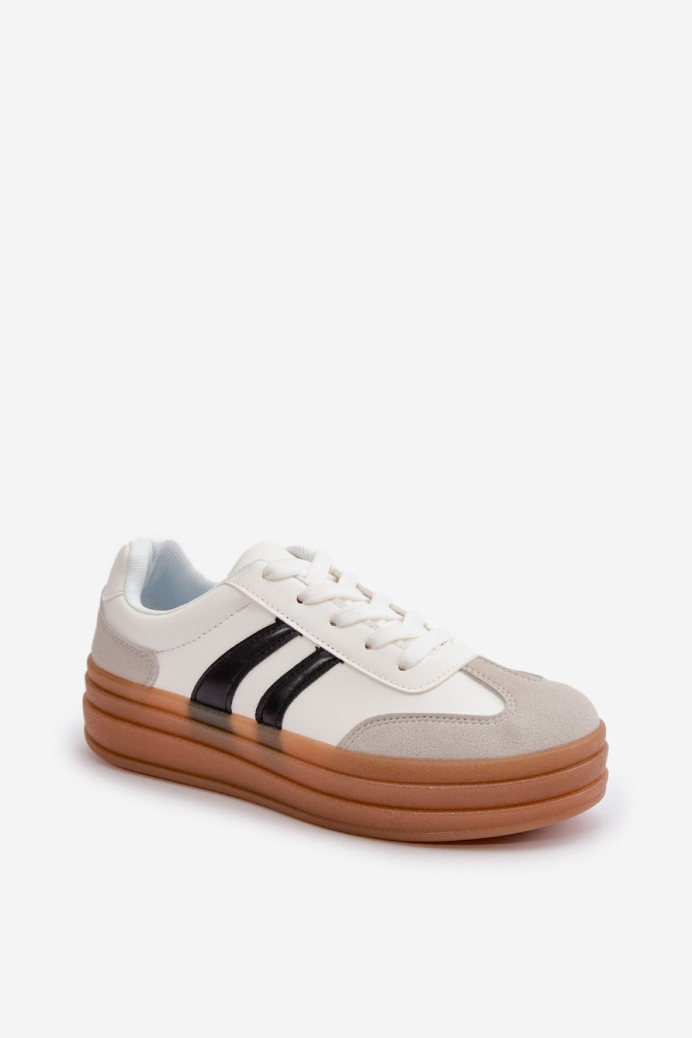 Step In Style Grey Platform Trainers - view 2