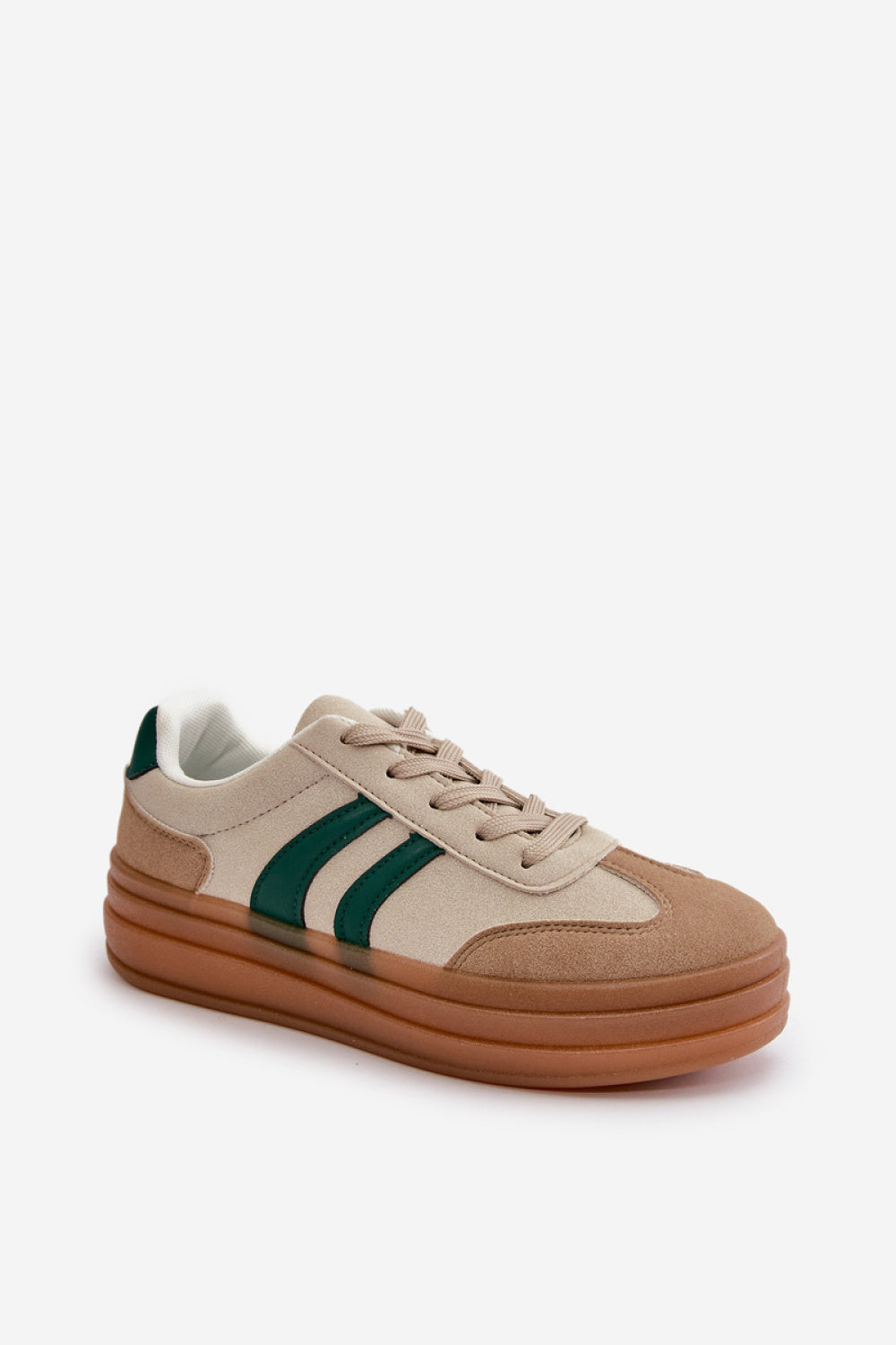 Step In Style Green Platform Trainers - view 2