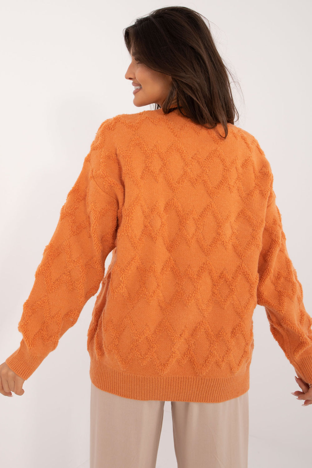 AT Orange Knitted Long Sleeve Jumper - view 3