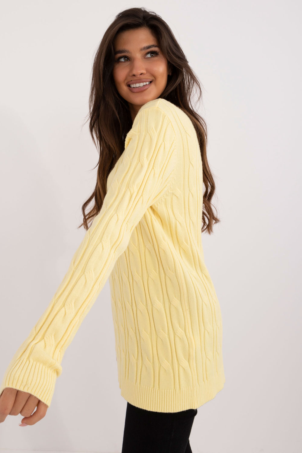 AT Light Yellow Long Sleeve Jumper - view 2