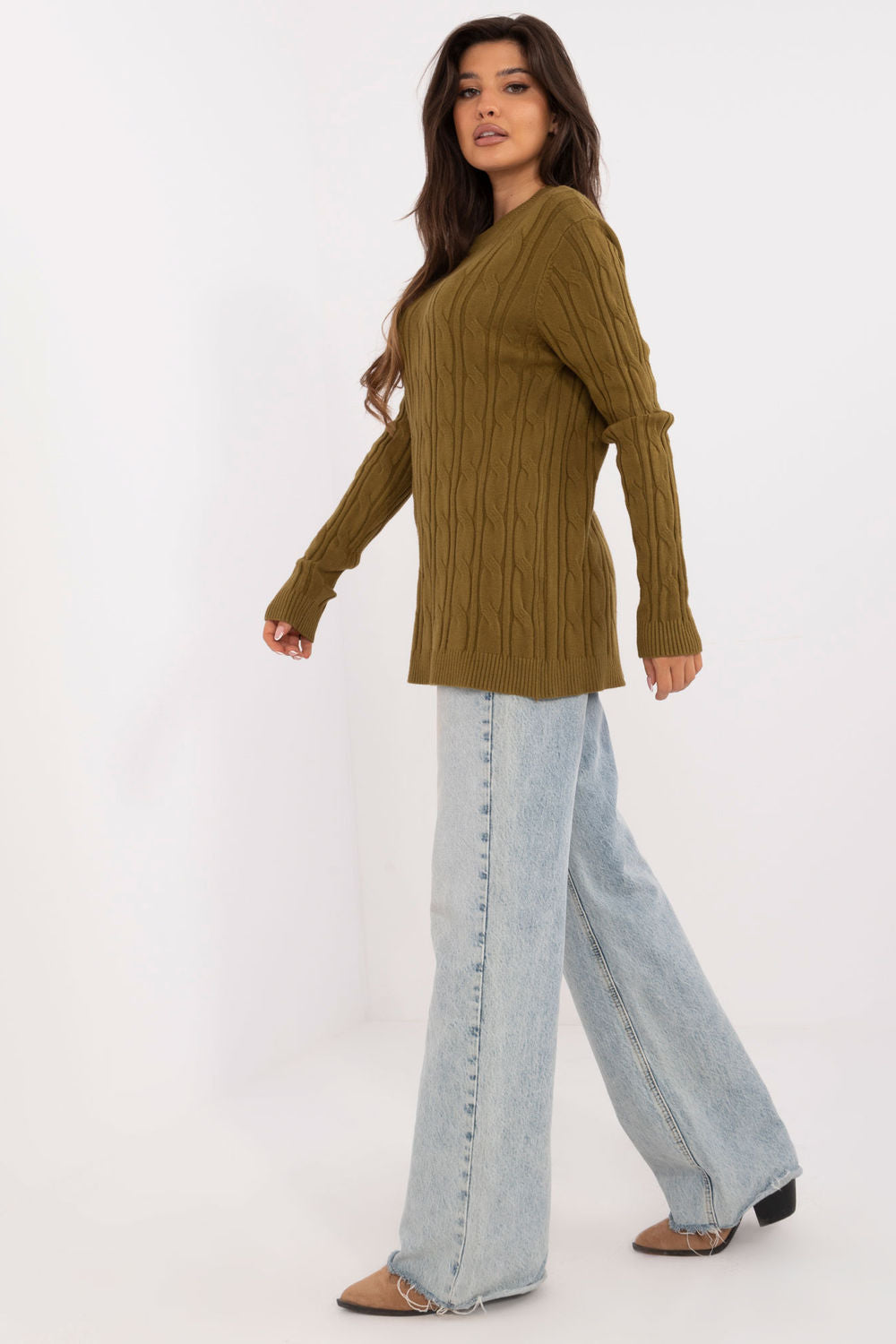 AT Olive Long Sleeve Jumper - view 2