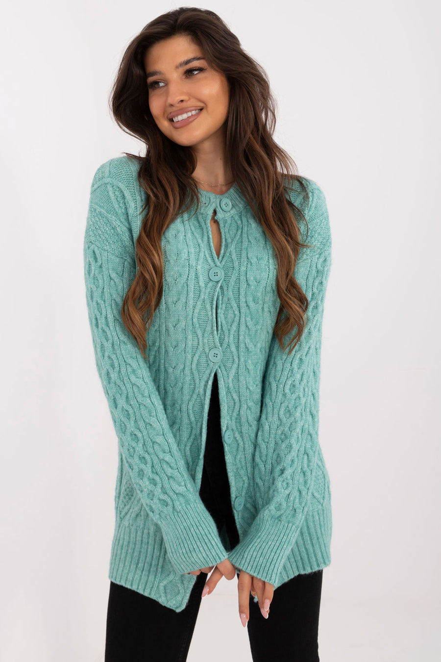 AT Mint Cardigan