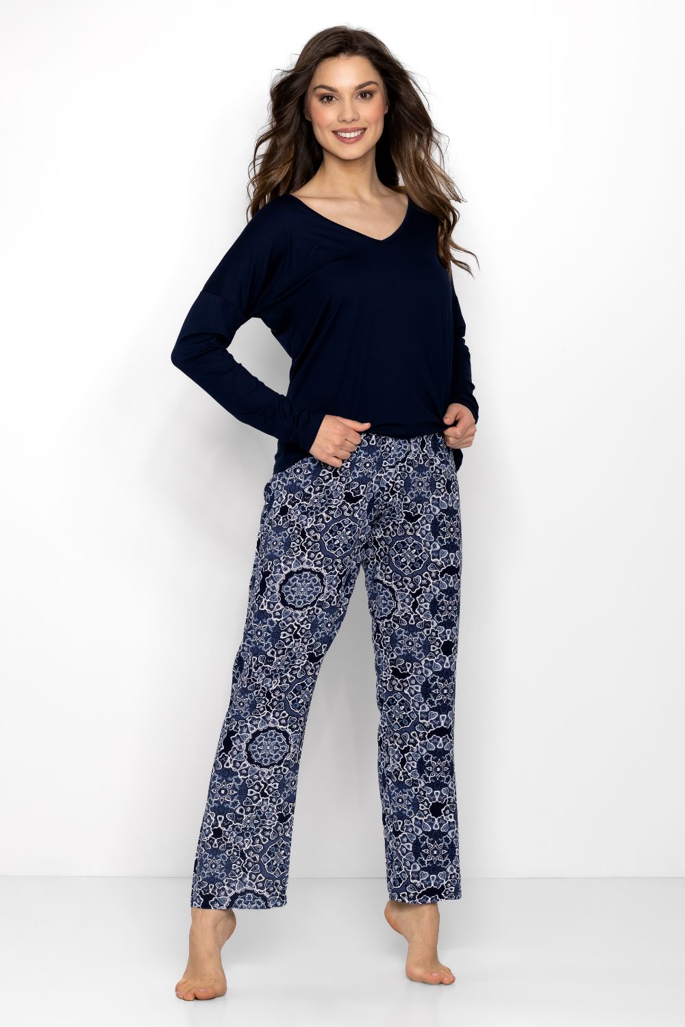 Momenti Per Me Moon Vibes Navy Pyjamas