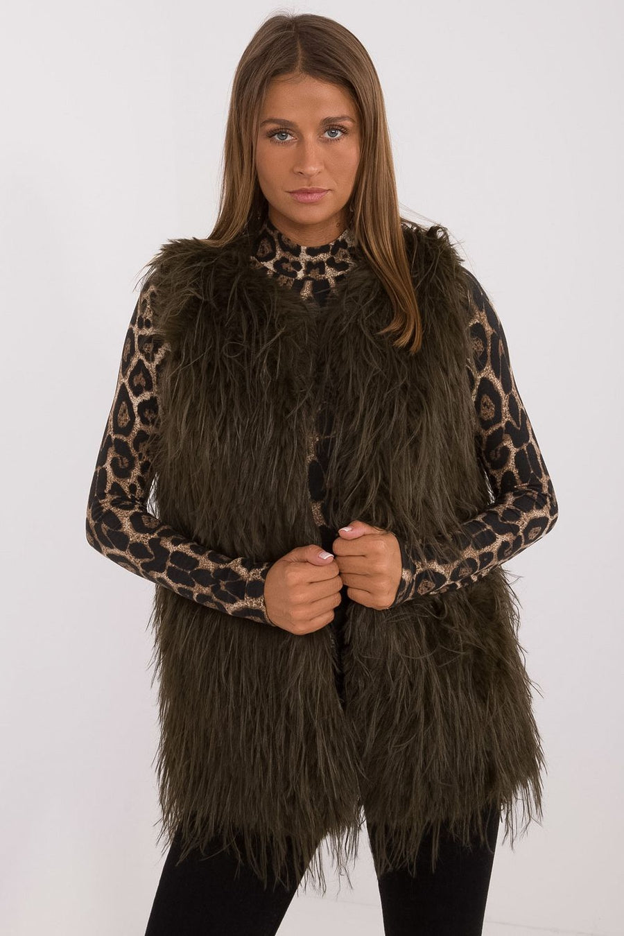 AT Khaki Hooded Gilet
