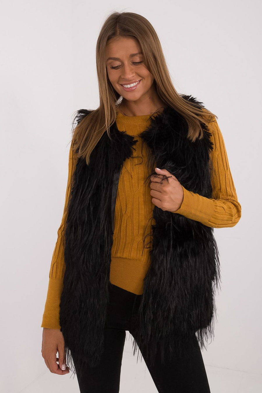 AT Black Hooded Gilet