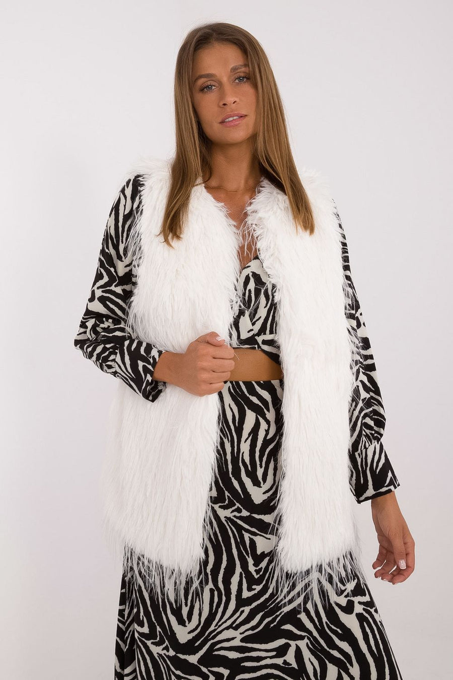 AT Ecru Hooded Gilet
