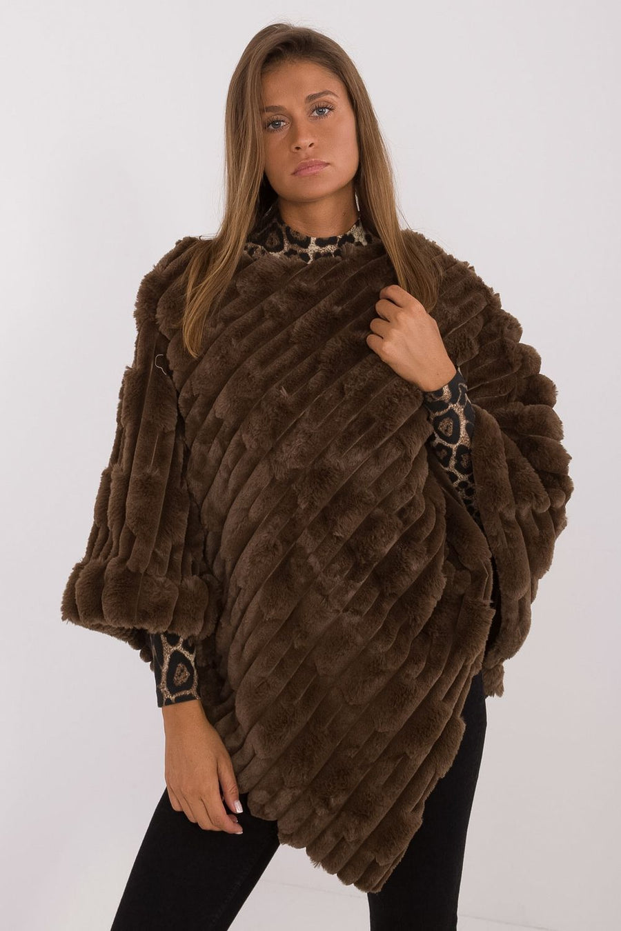 AT Dark Brown Poncho