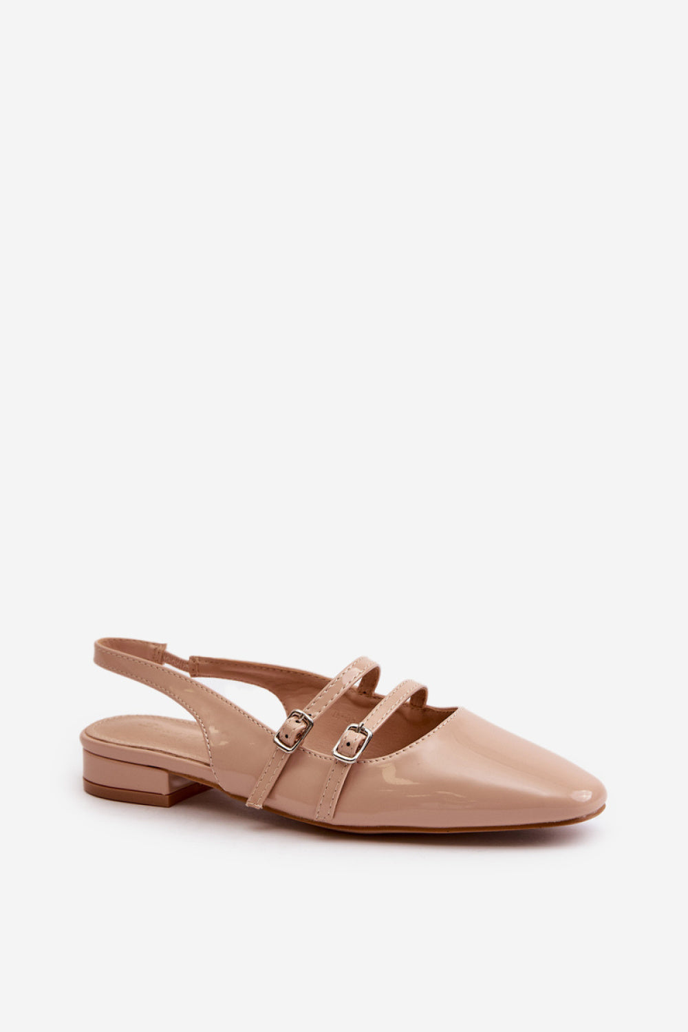 Step In Style Bialettia Beige Faux Leather Ballet Flats - view 2