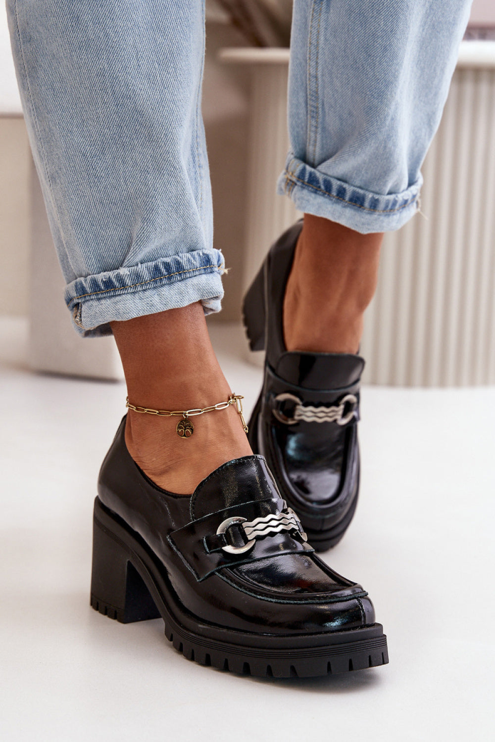 Step In Style Zazoo Black Heeled Shoes - view 3
