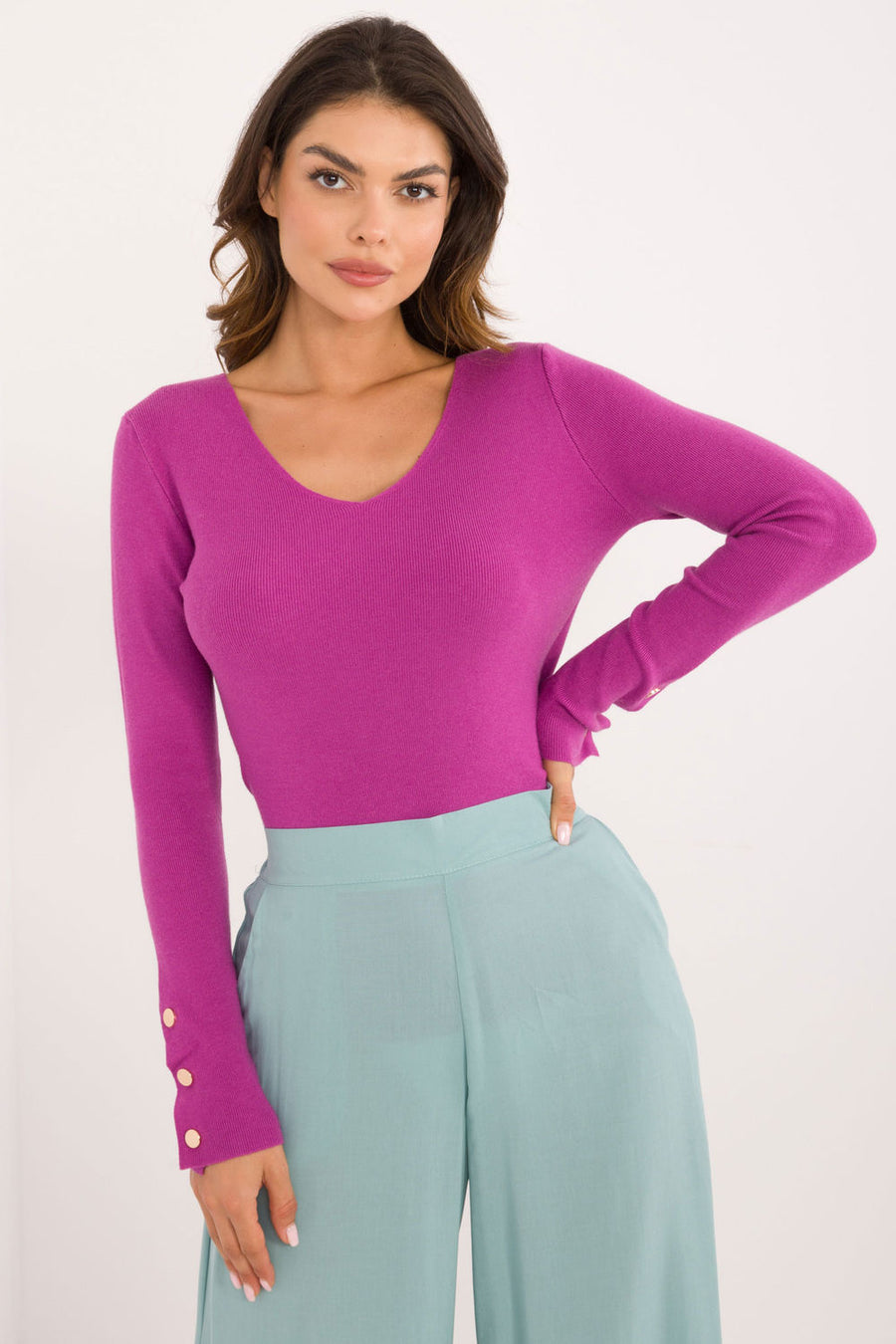 AT Dark Violet Long Sleeve Jumper