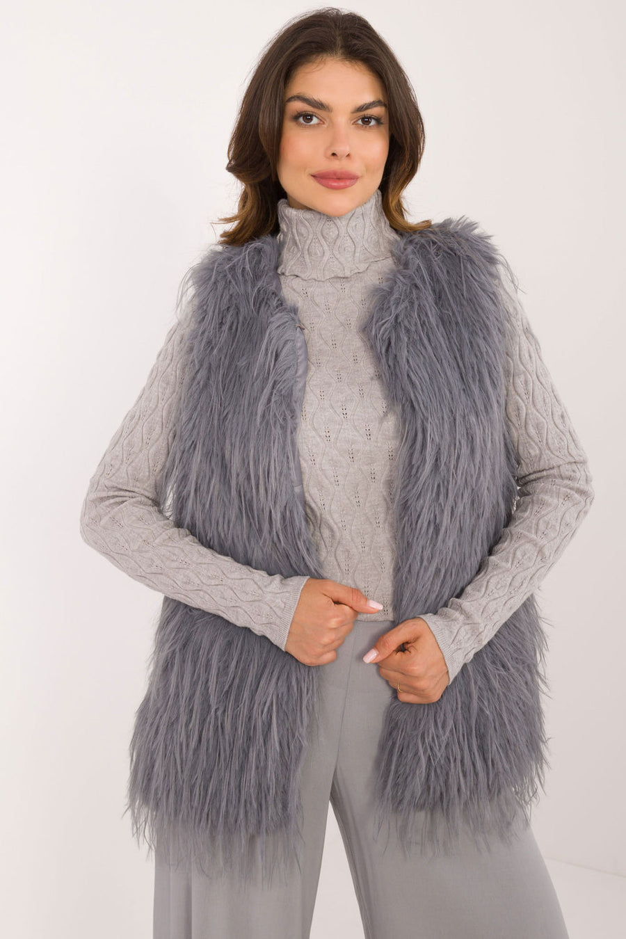 AT Dark Grey Hooded Gilet