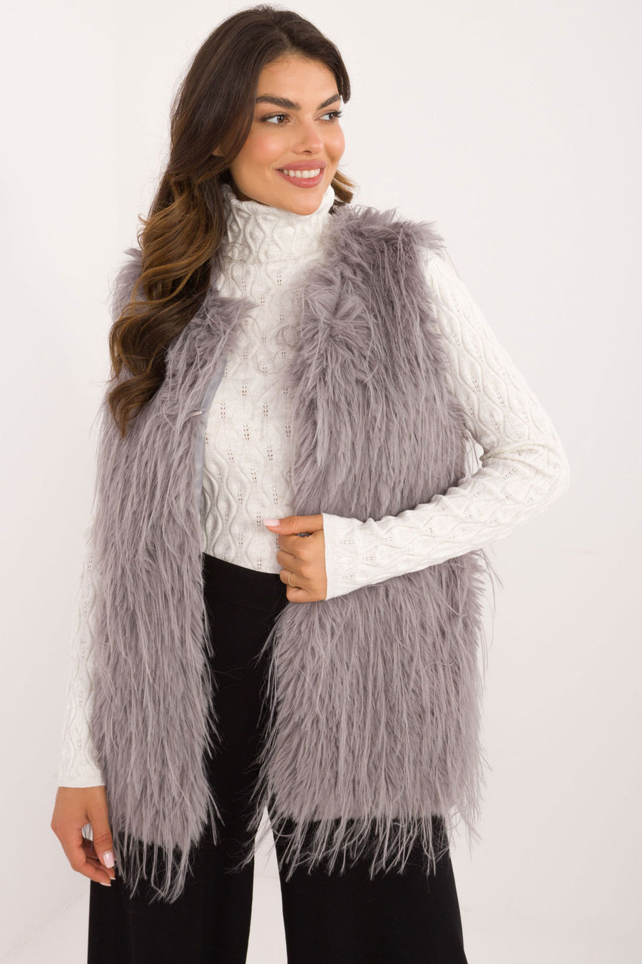 AT Grey Hooded Gilet