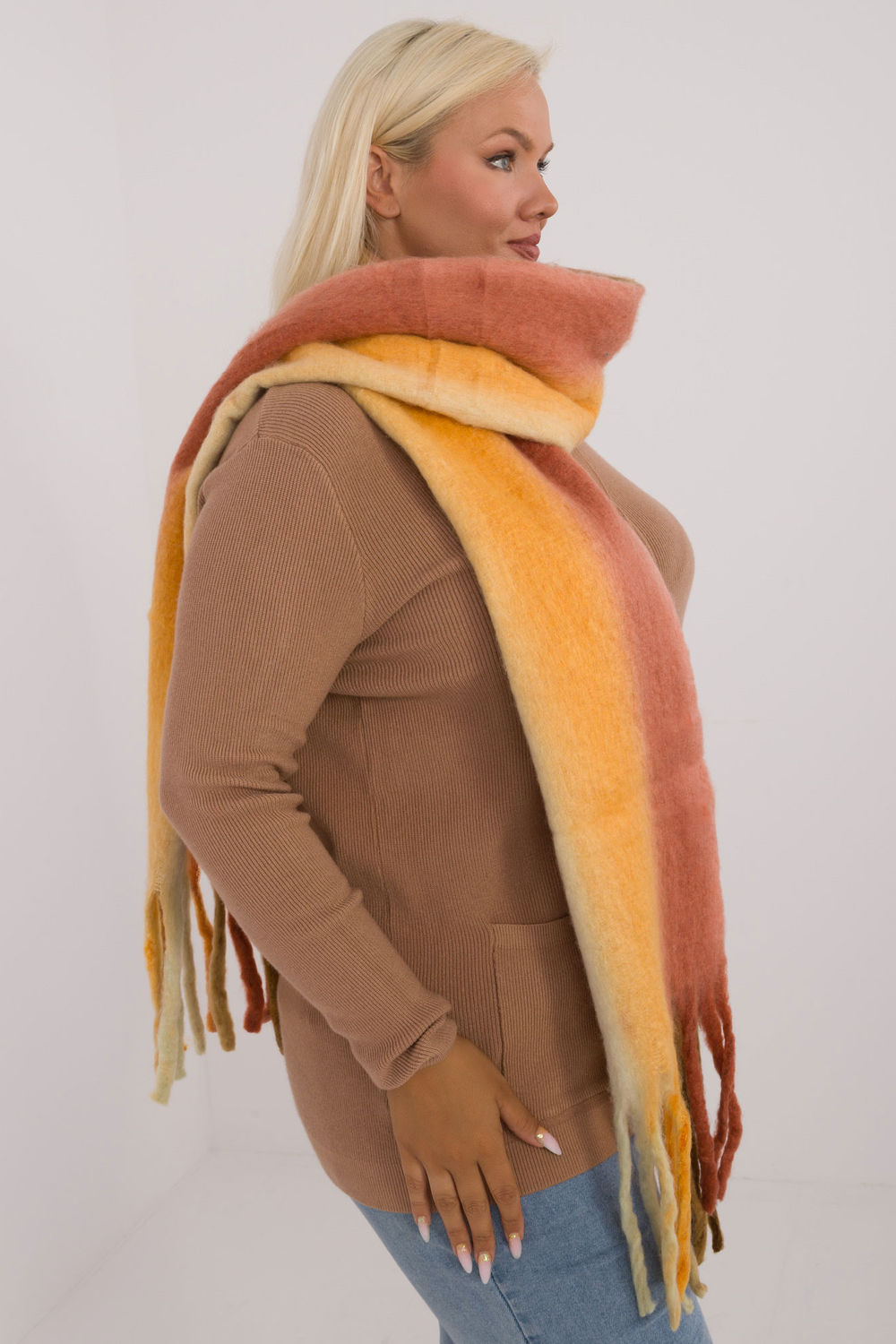 AT Orange Shawl - view 2