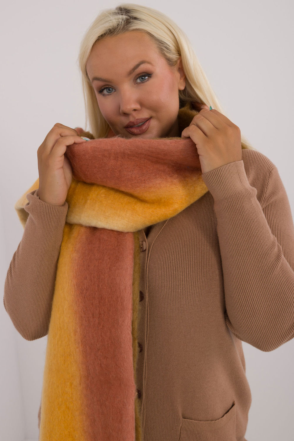 AT Orange Shawl - view 4