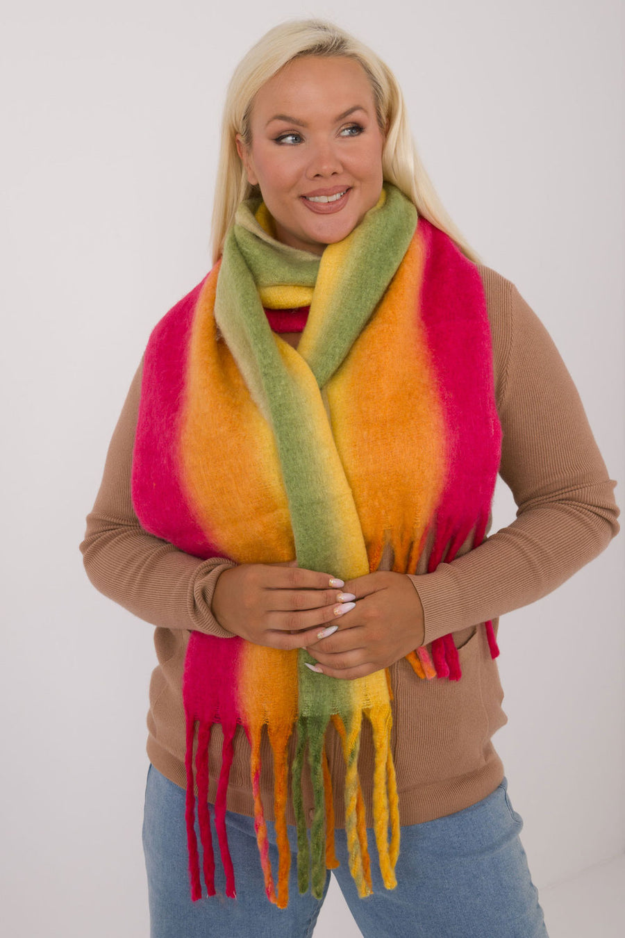 AT Light Green Shawl
