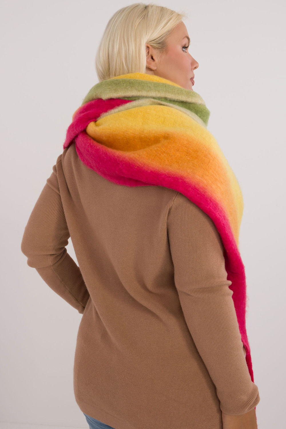 AT Light Green Shawl - view 3