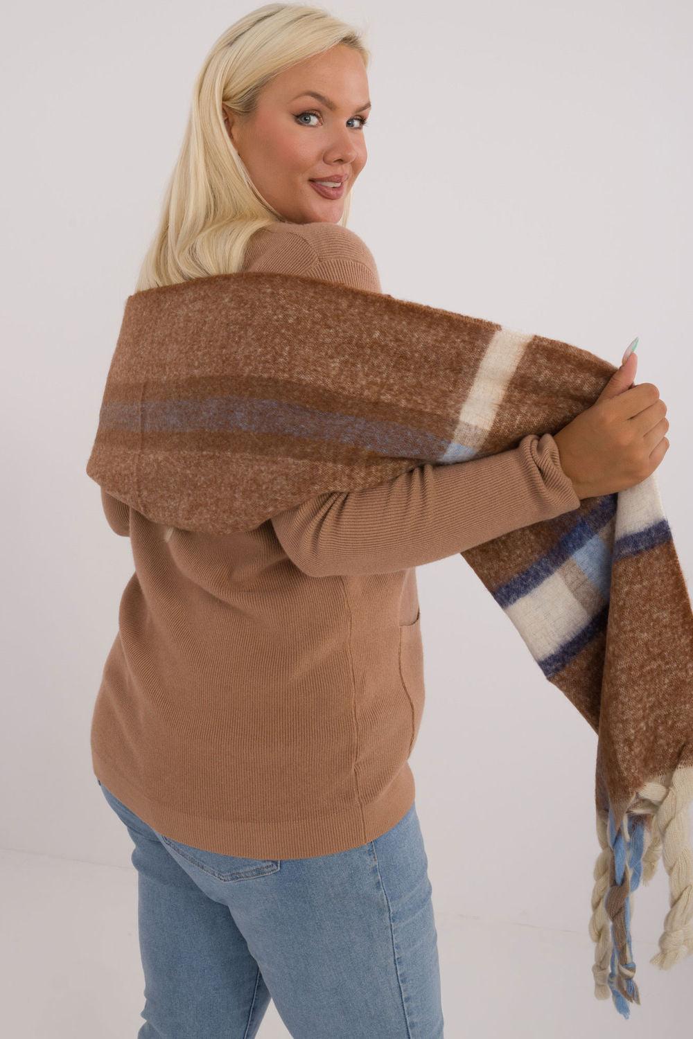 AT Brown Shawl - view 3
