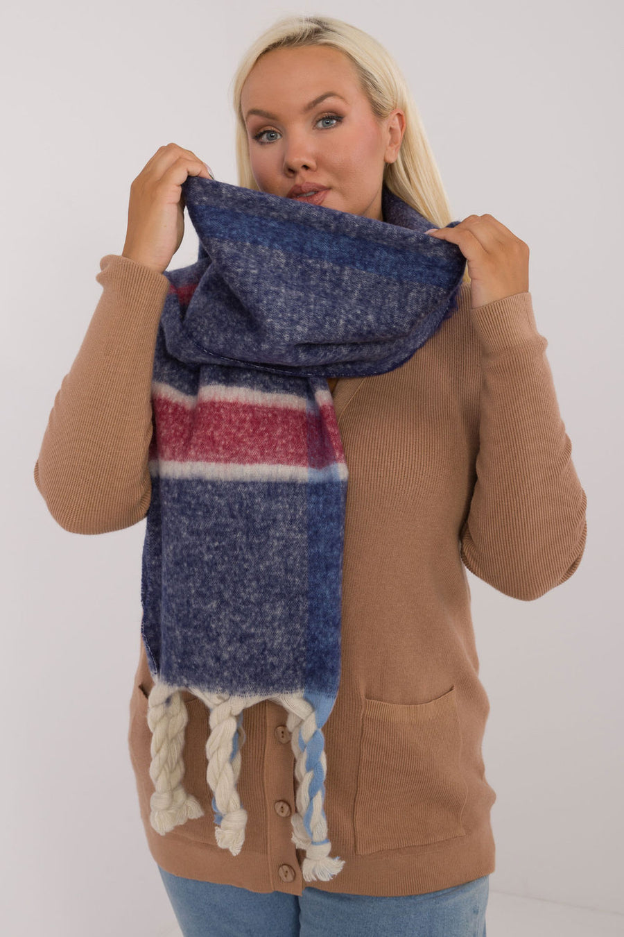 AT Navy Shawl