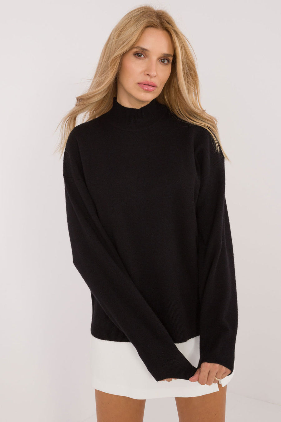 Sublevel Black Long Sleeve Jumper